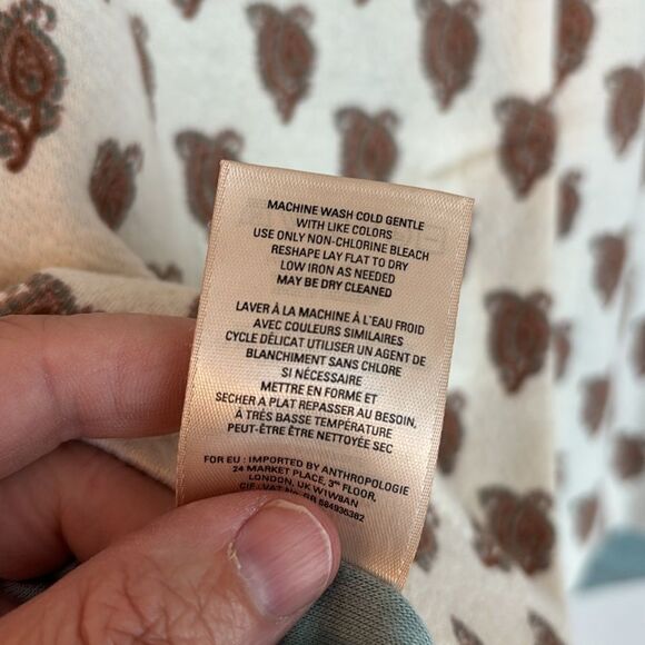 Anthropologie Maeve Women's Size 6 Faux Wrap Pencil Skirt Side Tie Textured EUC! - Picture 11 of 12